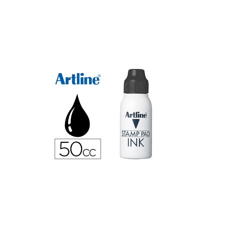 TINTA TAMPON ARTLINE NEGRA FRASCO DE 50 CC