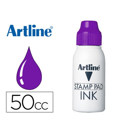 TINTA TAMPON ARTLINE VIOLETA FRASCO DE 50 CC