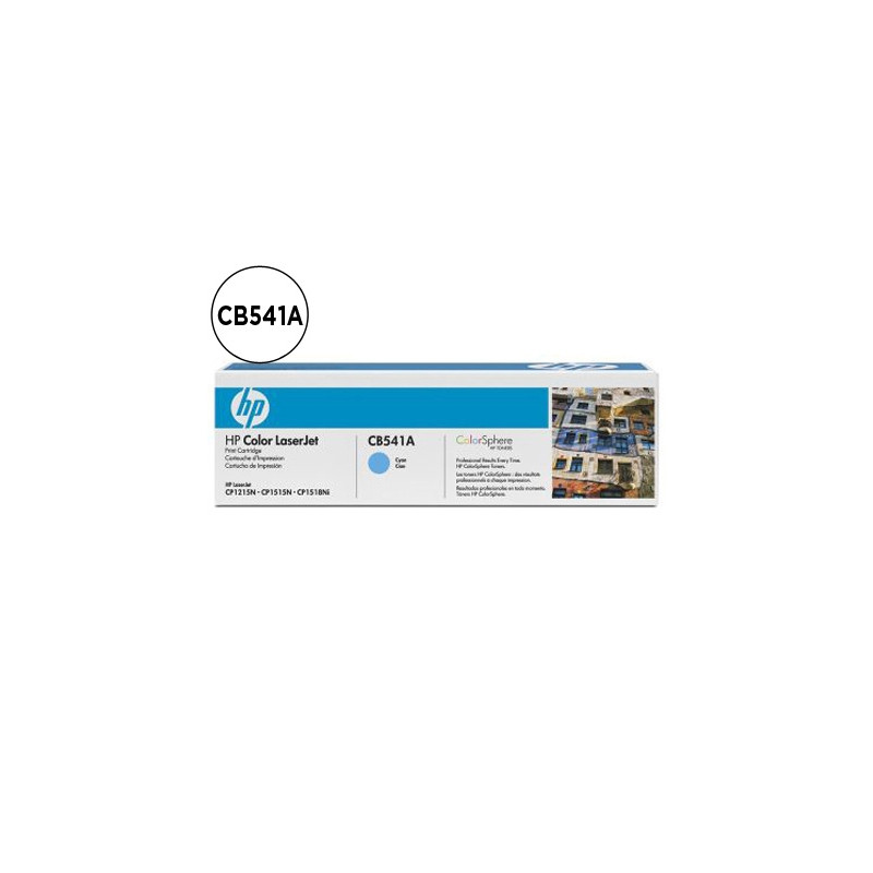 TONER HP CB541A COLOR LASERJET CP-1215/CP-1515/CP-1518 CIAN WITH COLORSPHERE -1.400PAG-