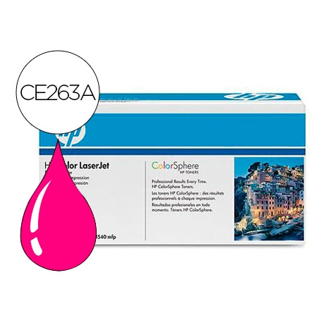 TONER HP COLOR LASERJET CP4025/CP4525 -CE263A- MAGENTA 11.000 PAGS TONER HP COLOR LASERJET CP4025/CP4525 -CE263A- MAGENTA 11.000 PAGS