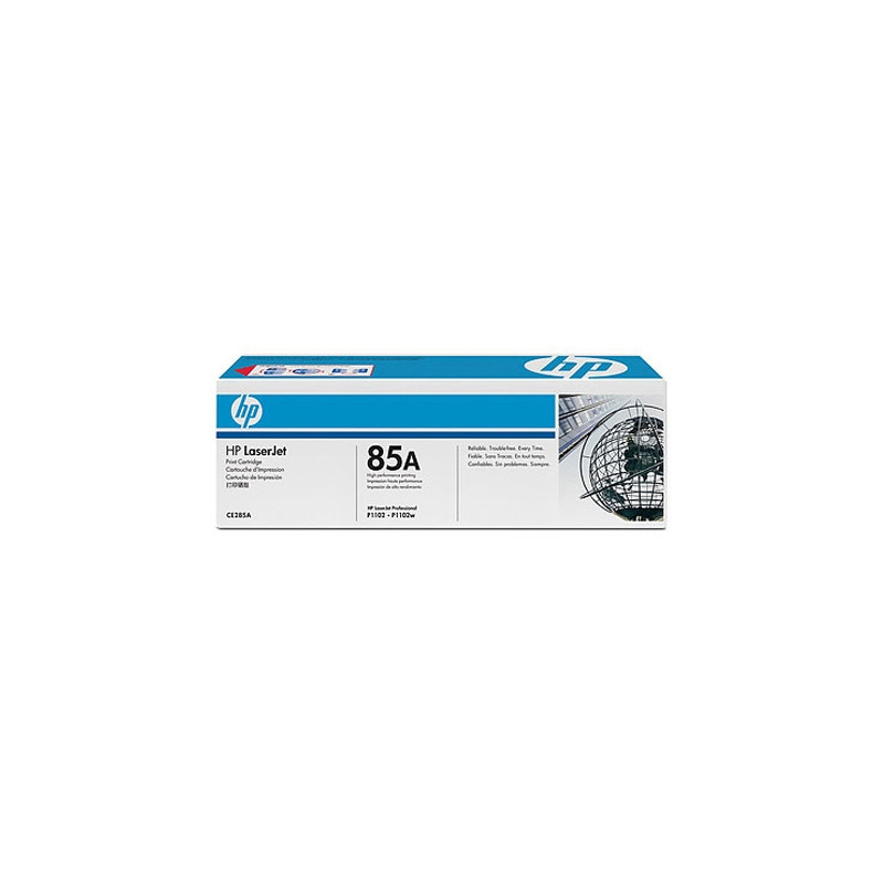 TONER HP 85A LASERJET P1100/P1102 -CE285A- NEGRO 1.600 PAGS