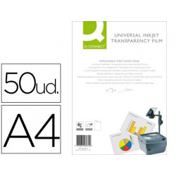 TRANSPARENCIA Q-CONNECT DIN A4DE ALTA CALIDAD KF26074 PARA INK-KET