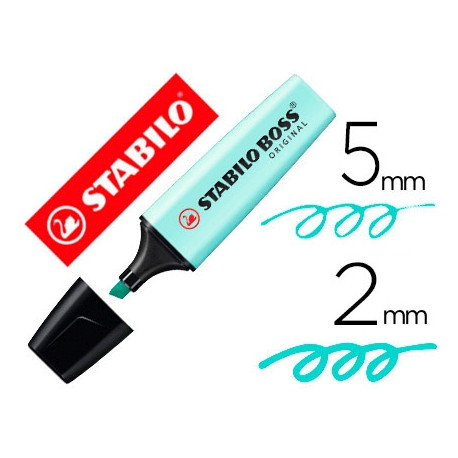ROTULADOR STABILO BOSS PASTEL FLUORESCENTE 70 TOQUE DE TURQUESA ROTULADOR STABILO BOSS PASTEL FLUORESCENTE 70 TOQUE DE TURQUESA