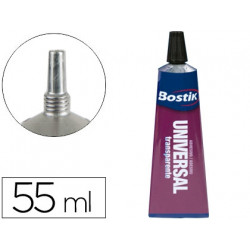 PEGAMENTO BOSTIK UNIVERSAL TRANSPARENTE 55 ML UNIDAD