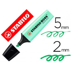 ROTULADOR STABILO BOSS PASTEL FLUORESCENTE 70 PIZCA DE MENTA