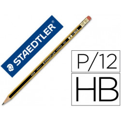 LAPICES DE GRAFITO STAEDTLER NORIS CON GOMA UNIDAD