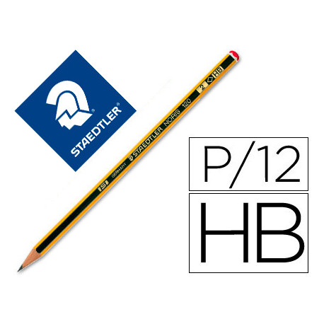 LAPICES DE GRAFITO STAEDTLER NORIS N.2 HB UNIDAD LAPICES DE GRAFITO STAEDTLER NORIS N.2 HB UNIDAD
