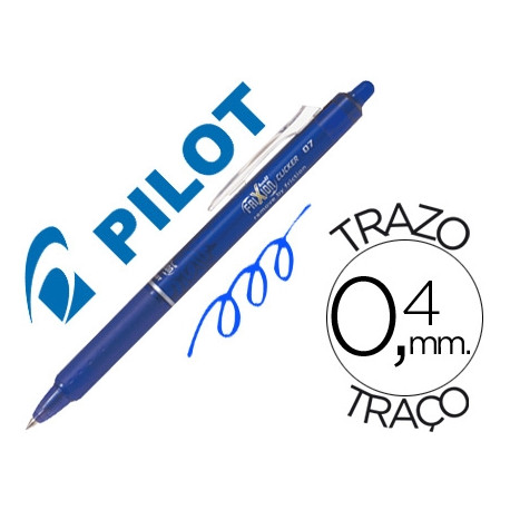BOLIGRAFO PILOT FRIXION CLICKER BORRABLE 0,7 MM COLOR AZUL
