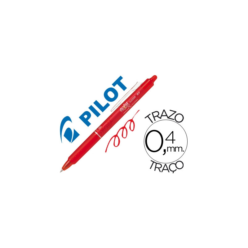 BOLIGRAFO PILOT FRIXION CLICKER BORRABLE 0,7 MM COLOR ROJO