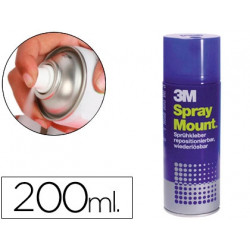 PEGAMENTO SCOTCH SPRAY MOUNT 200 ML ADHESIVO REPOSICIONABLE POR TIEMPO LIMITADO 200 ML