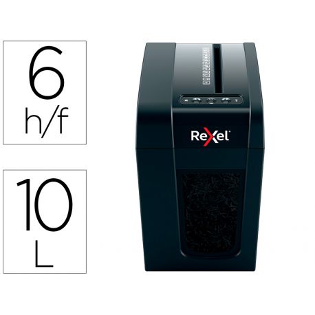 DESTRUCTORA DE DOCUMENTOS REXEL SECURE X6-SL CAPACIDAD 6 HOJAS PARTICULAS DESTRUYE GRAPAS Y CLIPS DESTRUCTORA DE DOCUMENTOS REXEL SECURE X6-SL CAPACIDAD 6 HOJAS PARTICULAS DESTRUYE GRAPAS Y CLIPS