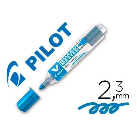 ROTULADOR PILOT V BOARD MASTER PARA PIZARRA BLANCA AZUL TINTA LIQUIDA TRAZO 2,3MM