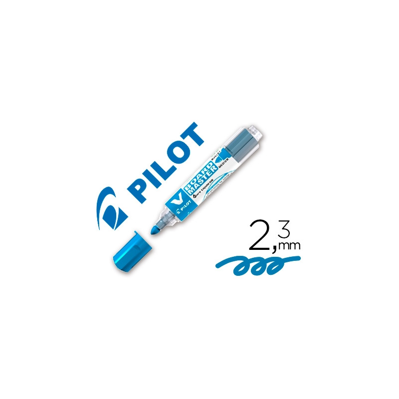 ROTULADOR PILOT V BOARD MASTER PARA PIZARRA BLANCA AZUL TINTA LIQUIDA TRAZO 2,3MM