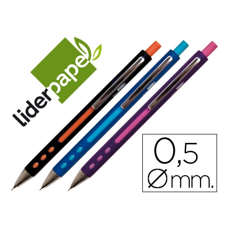 PORTAMINAS LIDERPAPEL 0,5 MM COLORES SURTIDOS PORTAMINAS LIDERPAPEL 0,5 MM COLORES SURTIDOS