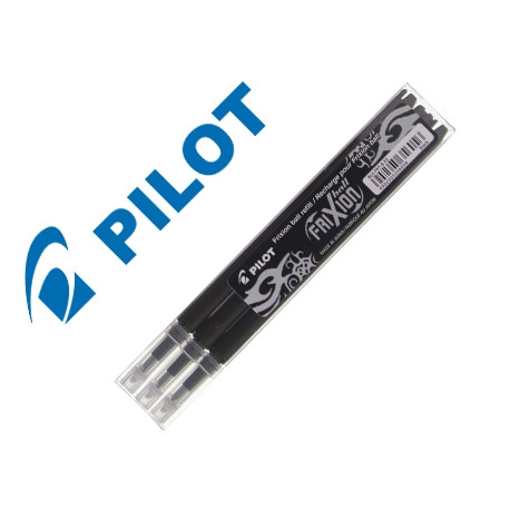 RECAMBIO BOLIGRAFO PILOT FRIXION BALL NEGRO CAJA DE 3 UNIDADES RECAMBIO BOLIGRAFO PILOT FRIXION BALL NEGRO CAJA DE 3 UNIDADES