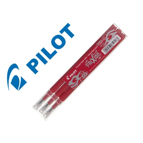 RECAMBIO BOLIGRAFO PILOT FRIXION BALL ROJO CAJA DE 3 UNIDADES