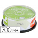 CD-R Q-CONNECT CAPACIDAD 700MBDURACION 80MIN VELOCIDAD 52X