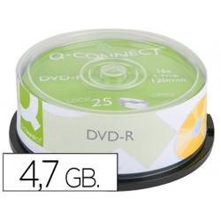 DVD-R Q-CONNECT CAPACIDAD 4,7GB DURACION 120MIN VELOCIDAD 16X