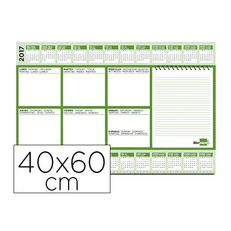 PLANNING SOBREMESA SEMANAL LIDERPAPEL 40X60 CM 80 GR 60 HOJAS 2022-2023