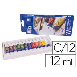 ACUARELA ARTIST CAJA CARTON DE 12 COLORES SURTIDOS DE 12 ML