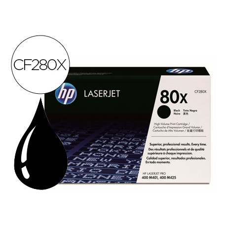 TONER HP LASERJET CF280X NEGRO 6900 PAG TONER HP LASERJET CF280X NEGRO 6900 PAG