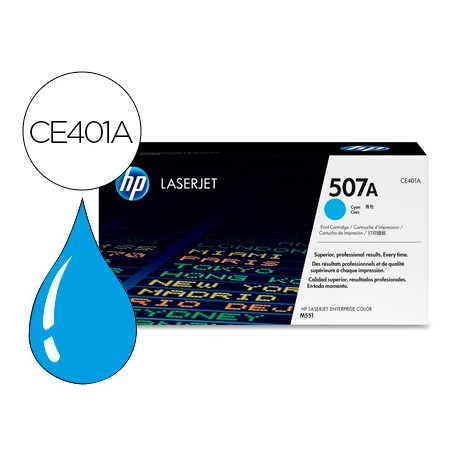 TONER HP 507A LASERJET M551/M570/PRO 500 CIAN 6000 PAG TONER HP 507A LASERJET M551/M570/PRO 500 CIAN 6000 PAG
