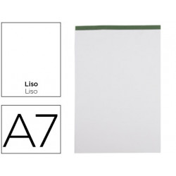 BLOC NOTAS LIDERPAPEL LISO A7 80 HOJAS 60 G/M2 PERFORADO SIN TAPA