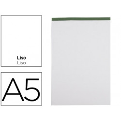 BLOC NOTAS LIDERPAPEL LISO A5 80 HOJAS 60 G/M2 PERFORADO SIN TAPA