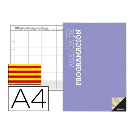 Additio P201 Agenda de Programación Catalán Plan Mensual + programac