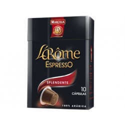 CAFE MARCILLA L AROME ESPRESSO SPLENDENTE FUERZA 7 CAJA DE 10UNIDADES COMPATIBLE CON NESPRESSO