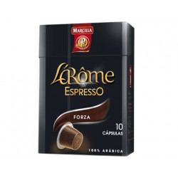 CAFE MARCILLA L AROME ESPRESSO FORZA FUERZA 9 CAJA DE 10 UNIDADES COMPATIBLE CON NESPRESSO