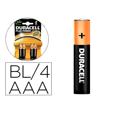 PILA DURACELL RECARGABLE AAA 750 MAH BLISTER DE 4 UNIDADES