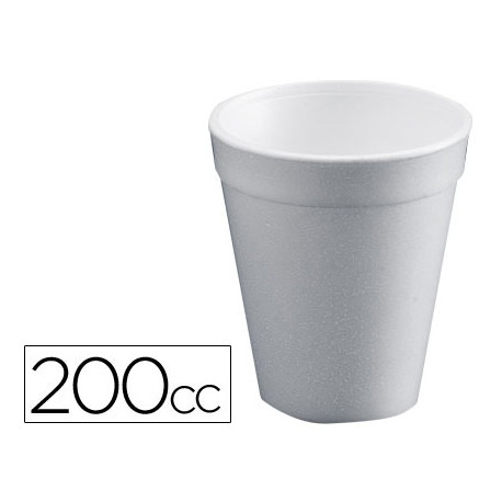 VASO TERMICO DE POLIEXPAN 200CC PAQUETE DE 50 UNIDADES