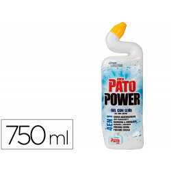 LIMPIADOR DE INODORO PATO FORMULA 4 EN UNO GEL CON LEJIA 750 ML