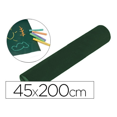 PIZARRA LIDERPAPEL ROLLO ADHESIVO 45X200 CM PARA TIZA COLOR VERDE O NEGRO PIZARRA LIDERPAPEL ROLLO ADHESIVO 45X200 CM PARA TIZA COLOR VERDE O NEGRO