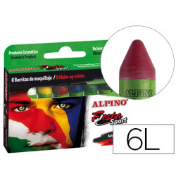 BARRA MAQUILLAJE ALPINO SET DE MAQUILLAJE SPORT 6 COLORES