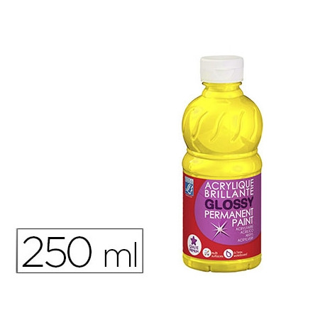 PINTURA ACRILICA L&B BRILLO AMARILLO PRIMARIO BOTE DE 250 ML PINTURA ACRILICA L&B BRILLO AMARILLO PRIMARIO BOTE DE 250 ML