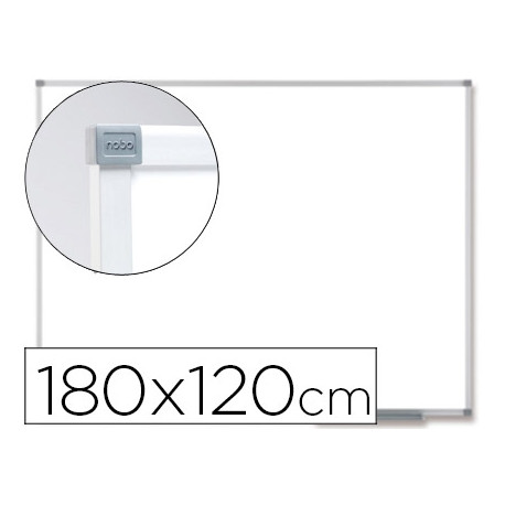 PIZARRA BLANCA NOBO PRESTIGE MAGNETICA DE ACERO VITRIFICADO 180X120 CM