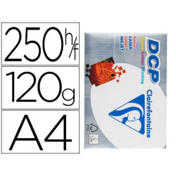 PAPEL FOTOCOPIADORA CLAIREFONTAINE DIN A4 120 GRAMOS PAQUETE DE 250 HOJAS