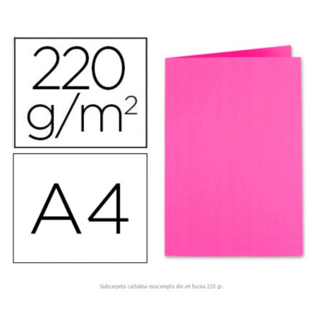 SUBCARPETA CARTULINA EXACOMPTA DIN A4 FUCSIA 220 GR SUBCARPETA CARTULINA EXACOMPTA DIN A4 FUCSIA 220 GR