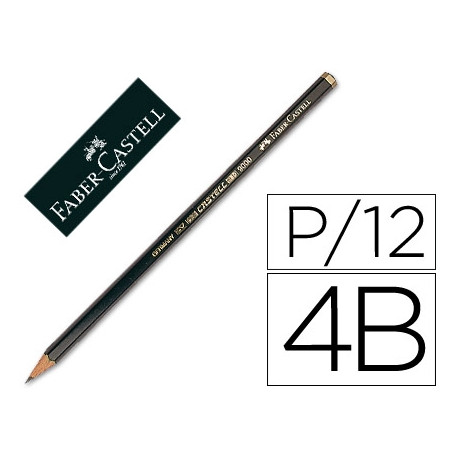 LAPICES DE GRAFITO FABER 9000 4B UNIDAD LAPICES DE GRAFITO FABER 9000 4B UNIDAD