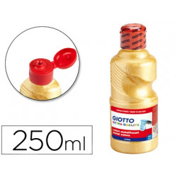 TEMPERA LIQUIDA GIOTTO ESCOLAR 250 ML METALIZADA ORO