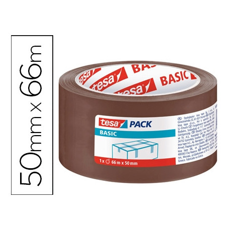 CINTA ADHESIVA TESA MARRON BASIC 66 MT X 50 MM PARA EMBALAJE CINTA ADHESIVA TESA MARRON BASIC 66 MT X 50 MM PARA EMBALAJE