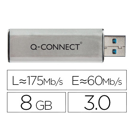 MEMORIA USB Q-CONNECT FLASH 8 GB 3.0