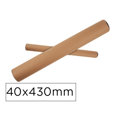 TUBO DE CARTON Q-CONNECT PORTADOCUMENTOS TAPA PLASTICO 40X430 MM