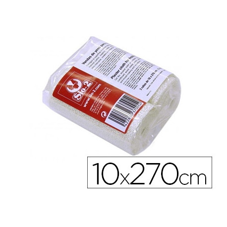 VENDAS YESO SIO-2 10X270 CM PAQUETE DE 2 ROLLOS IDEAL PARAMASCARAS MOLDES Y MAQUETAS VENDAS YESO SIO-2 10X270 CM PAQUETE DE 2 ROLLOS IDEAL PARAMASCARAS MOLDES Y MAQUETAS