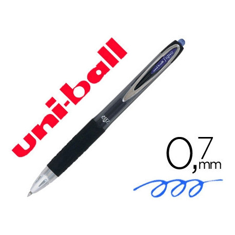 BOLIGRAFO UNI-BALL ROLLER UMN-207 RETRACTIL 0,7 MM COLOR AZUL