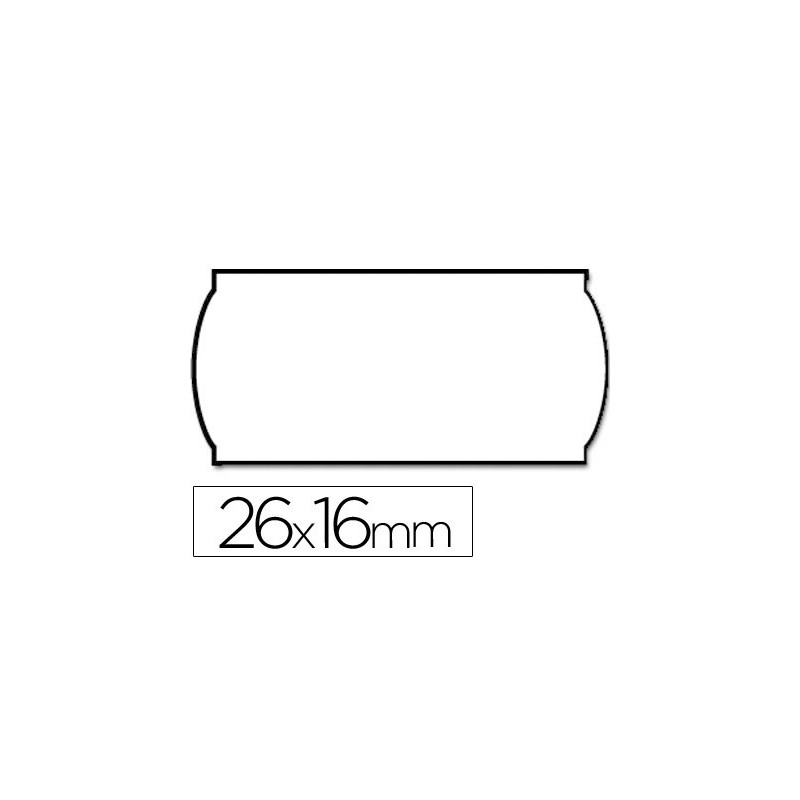 Rollos Etiquetas Ovaladas 40 Rollos Lote/Caducidad - Tamaño 26x16mm, Blanco Ovalado, 1000 Uds Por Rollo Etiquetas Adhesivas