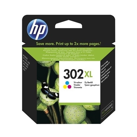 INK-JET HP 302XL ENVY 4524 / 4527 / 4528 / 4521 TRICOLOR 330 PAG