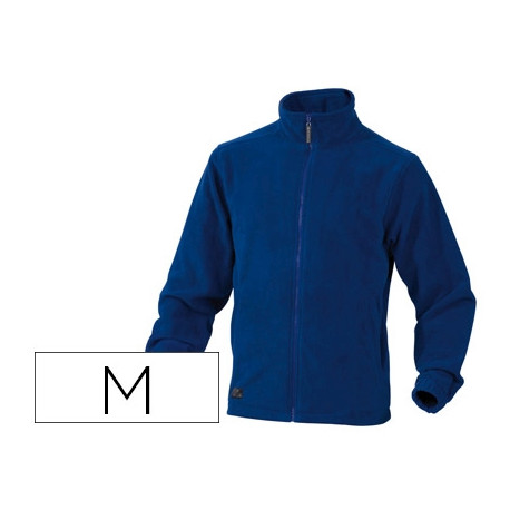 CHAQUETA DELTAPLUS POLAR CON CREMALLERA 2 BOLSILLOS COLOR AZUL TALLA M